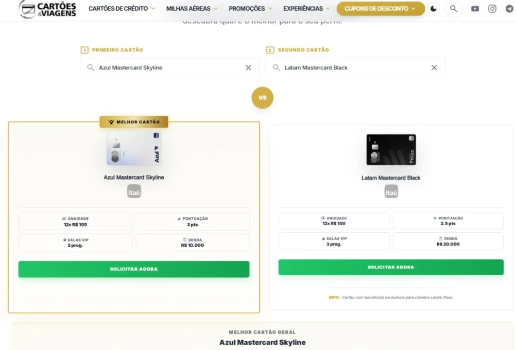 Melhor Cartão de Crédito Melhor Cartão de Crédito