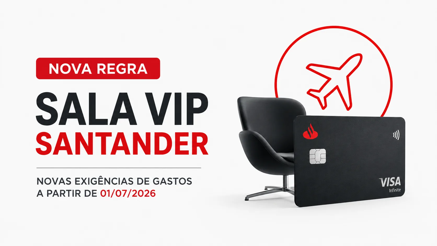 Nova regra Sala VIP Cartões Santander: veja quem será afetado a partir de julho