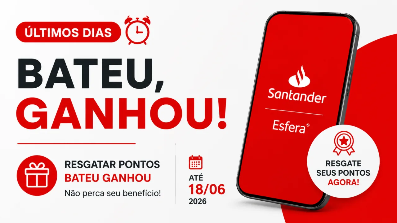 Resgatar pontos Bateu Ganhou