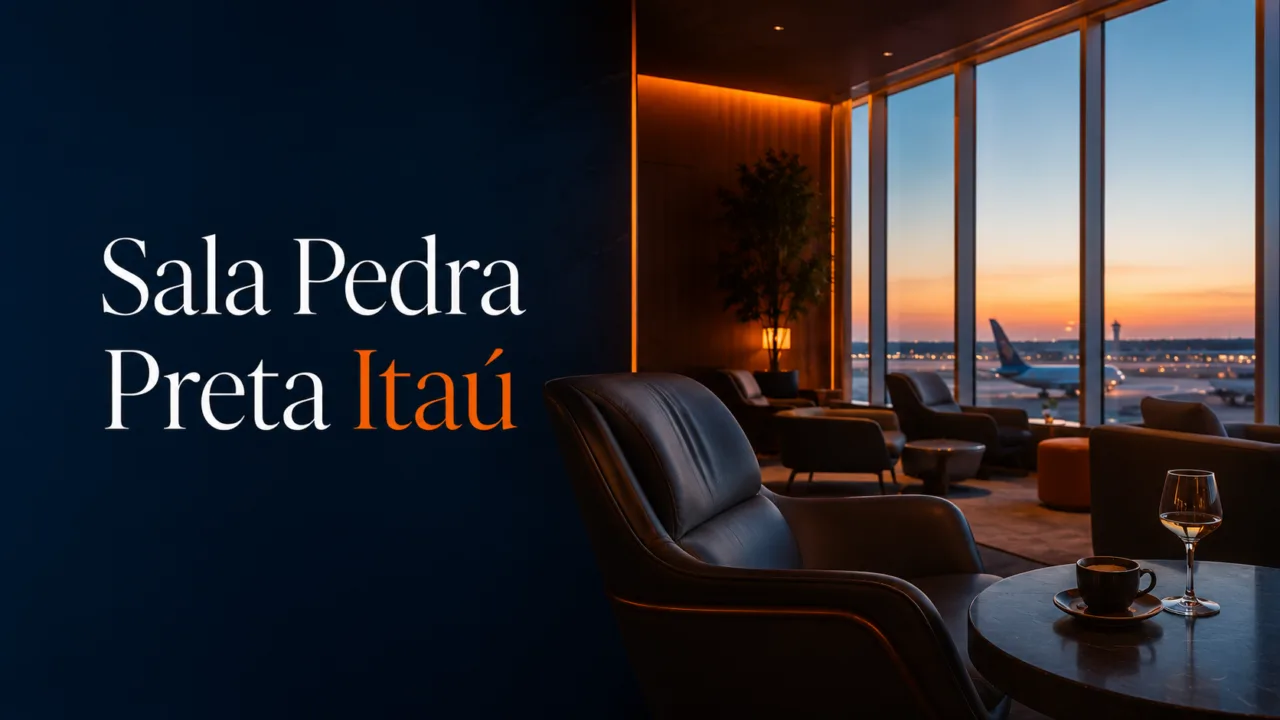 Sala Pedra Preta Itaú: conheça a nova sala VIP do banco em Guarulhos 1 Sala Pedra Preta Itaú