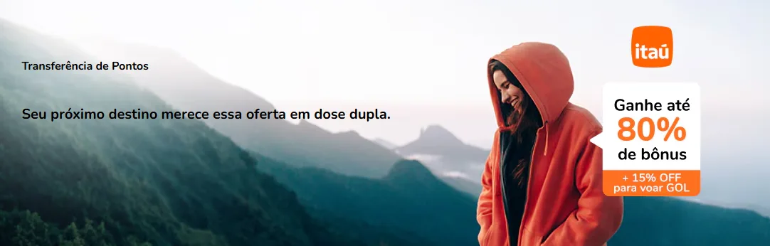 Smiles Itaú 80% de bônus