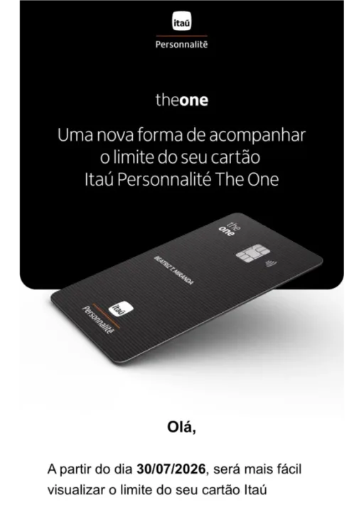 Itaú Personnalité The One Itaú Personnalité The One