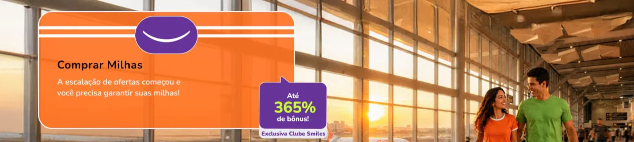 milhas Smiles 365% de bônus