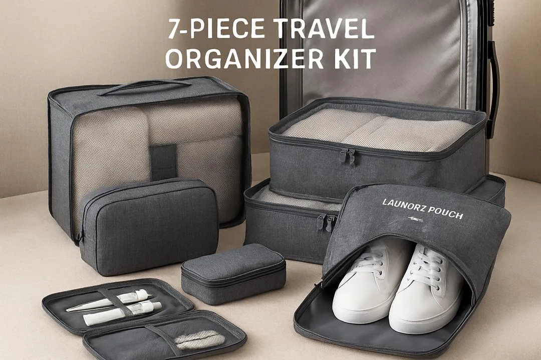 Promoção! Organizador de Viagem a malas de Viagem Kit 7 Peças