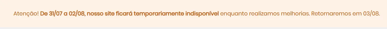 Site da Esfera ficará temporariamente indisponível Site da Esfera ficará temporariamente indisponível