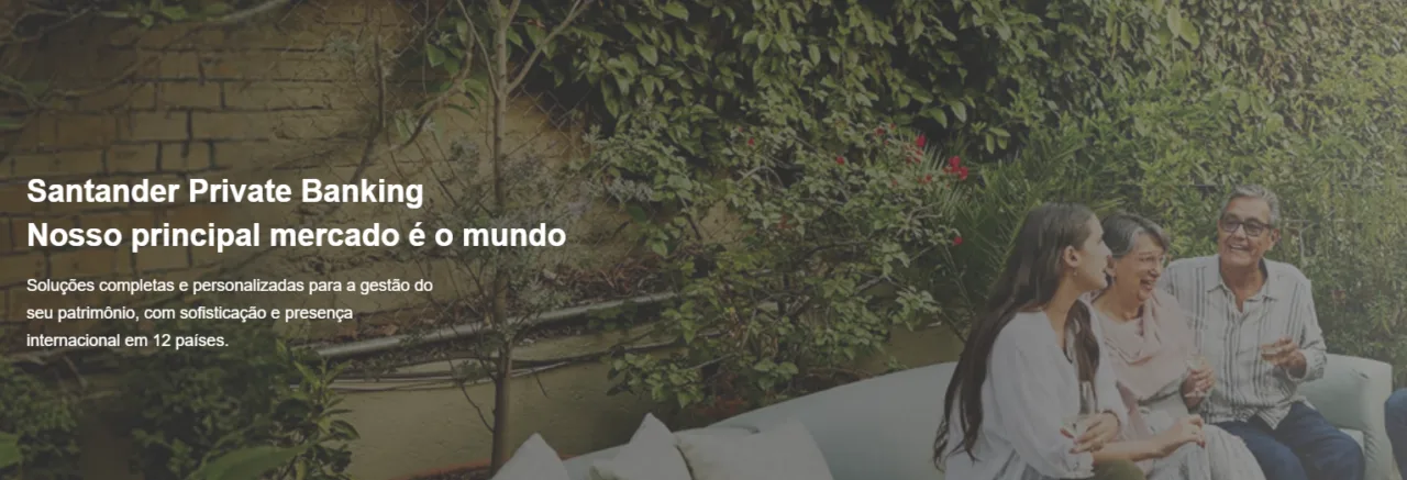 segmentos do Banco Santander