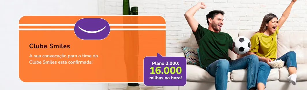 Clube Smiles 2.000 com 16.000 milhas
