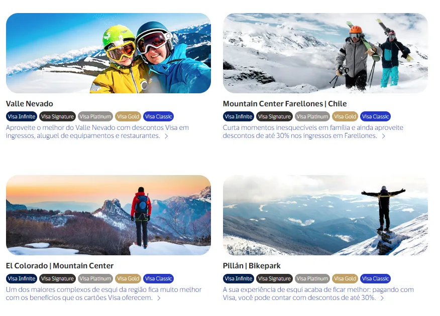 Promoção de inverno Visa