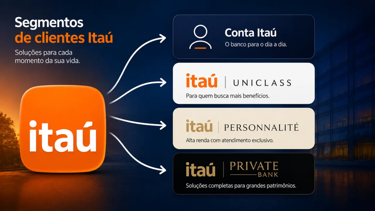 Segmentos de Clientes Itaú