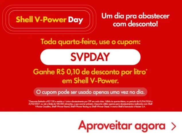 Shell Box R$ 7 de desconto Shell Box R$ 7 de desconto