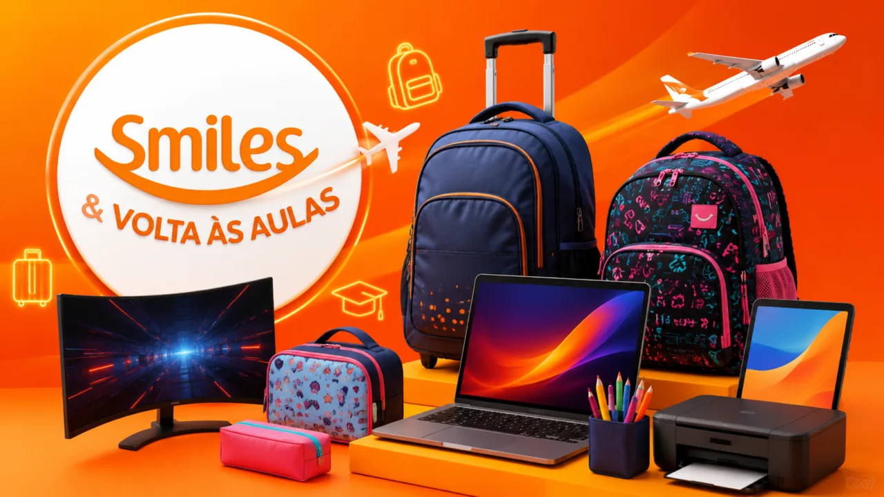 Smiles & Volta às Aulas: acumule até 11 milhas por R$ 1,00 em compras selecionadas 7 Smiles Volta às Aulas