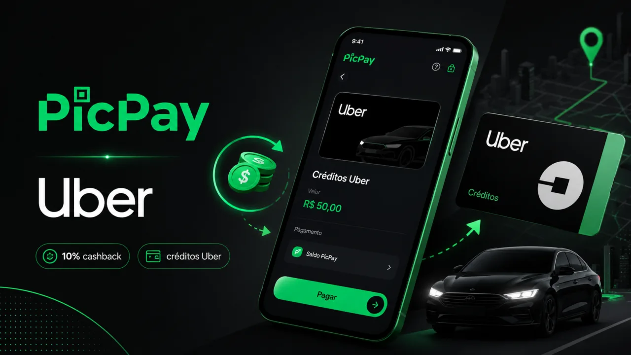 créditos Uber com cashback