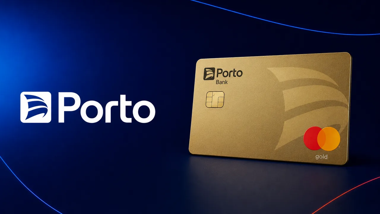 Porto Bank Mastercard Gold: Review Completo 9 Cartão Porto Bank Mastercard Gold ao lado do logotipo da Porto