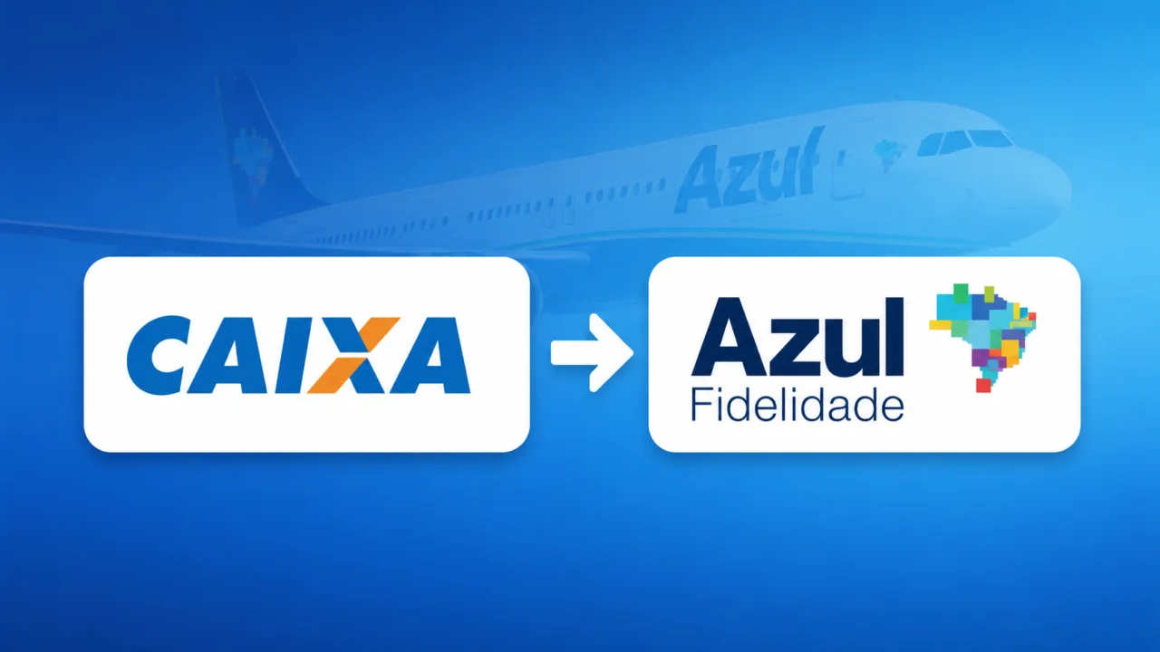 transferência entre CAIXA e Azul Fidelidade