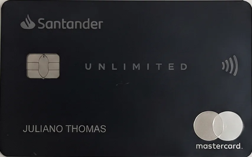 Cartão Santander Unlimited Mastercard Black