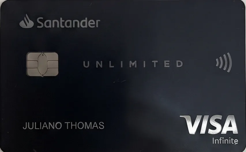 Cartão Santander Unlimited Visa Infinite