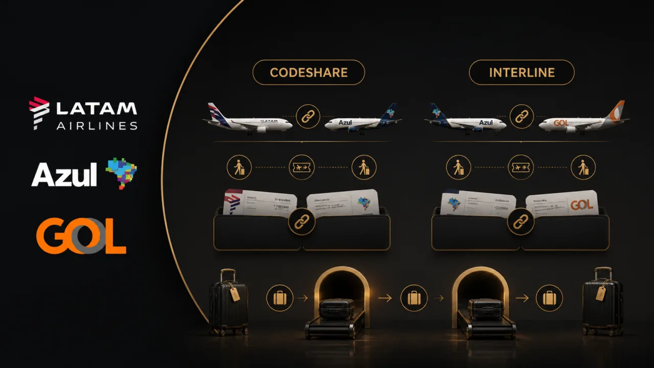 Codeshare e interline: diferenças, bagagem, milhas e exemplos 9 Codeshare e interline: diferenças, bagagem, milhas e exemplos