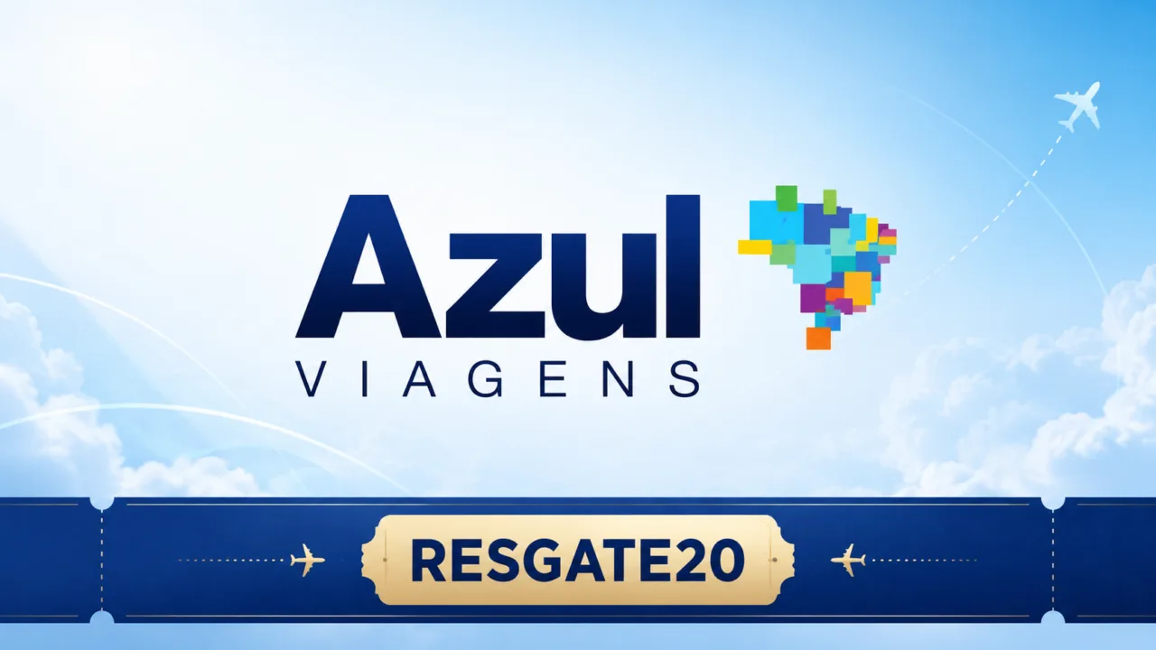 Azul Viagens 20% desconto