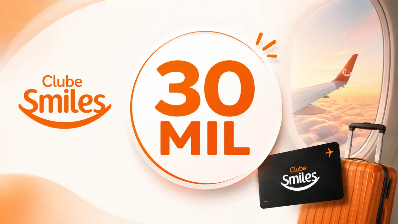 Bônus Clube Smiles: ganhe até 30 mil milhas ao assinar 9 Bônus Clube Smiles