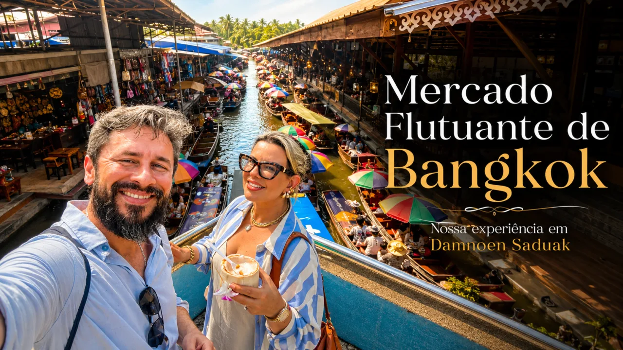 Mercado Flutuante de Bangkok: nossa experiência em Damnoen Saduak, na Tailândia 3 Mercado Flutuante de Bangkok