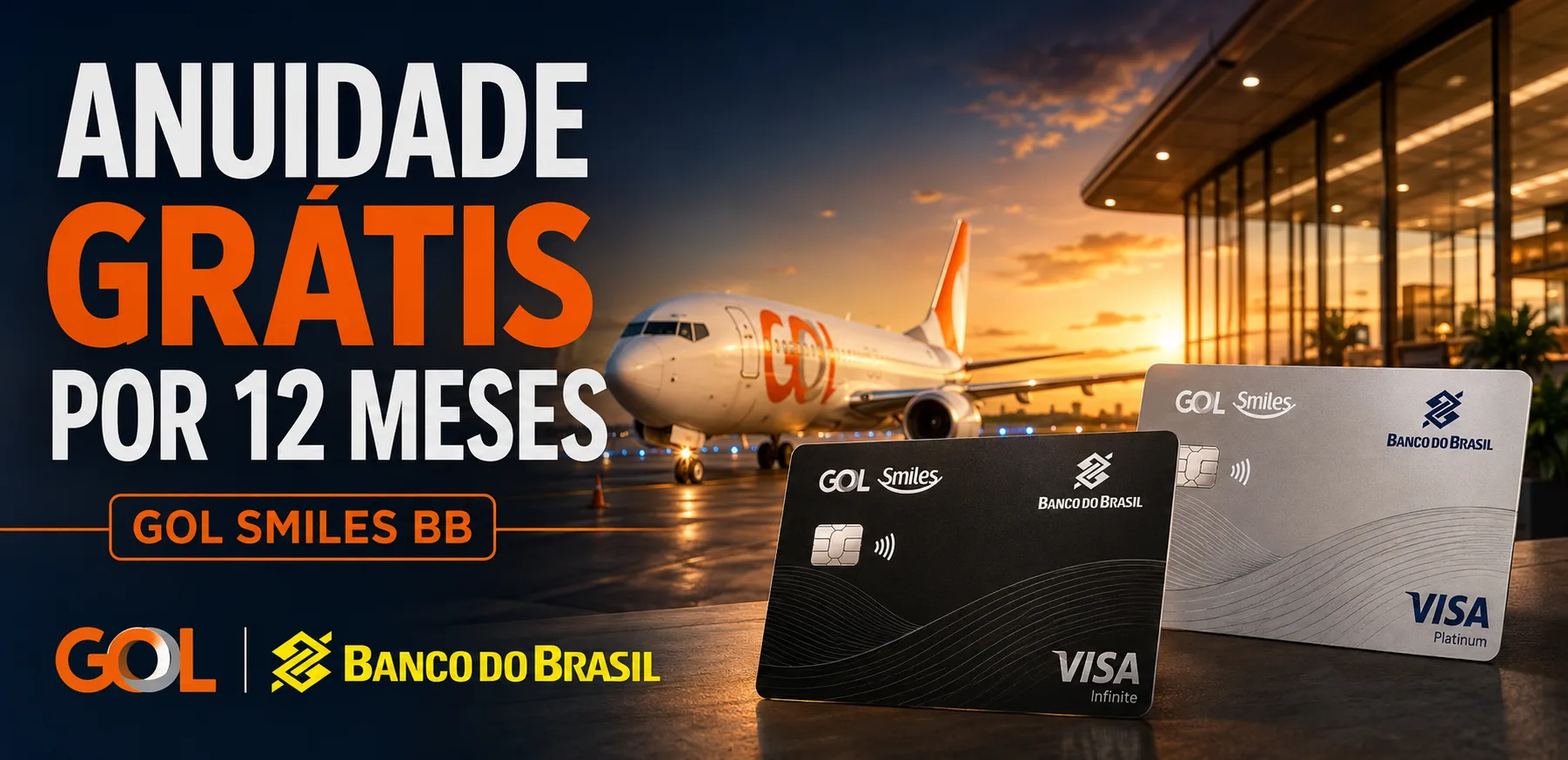 GOL Smiles BB reduz gasto para anuidade grátis por 12 meses