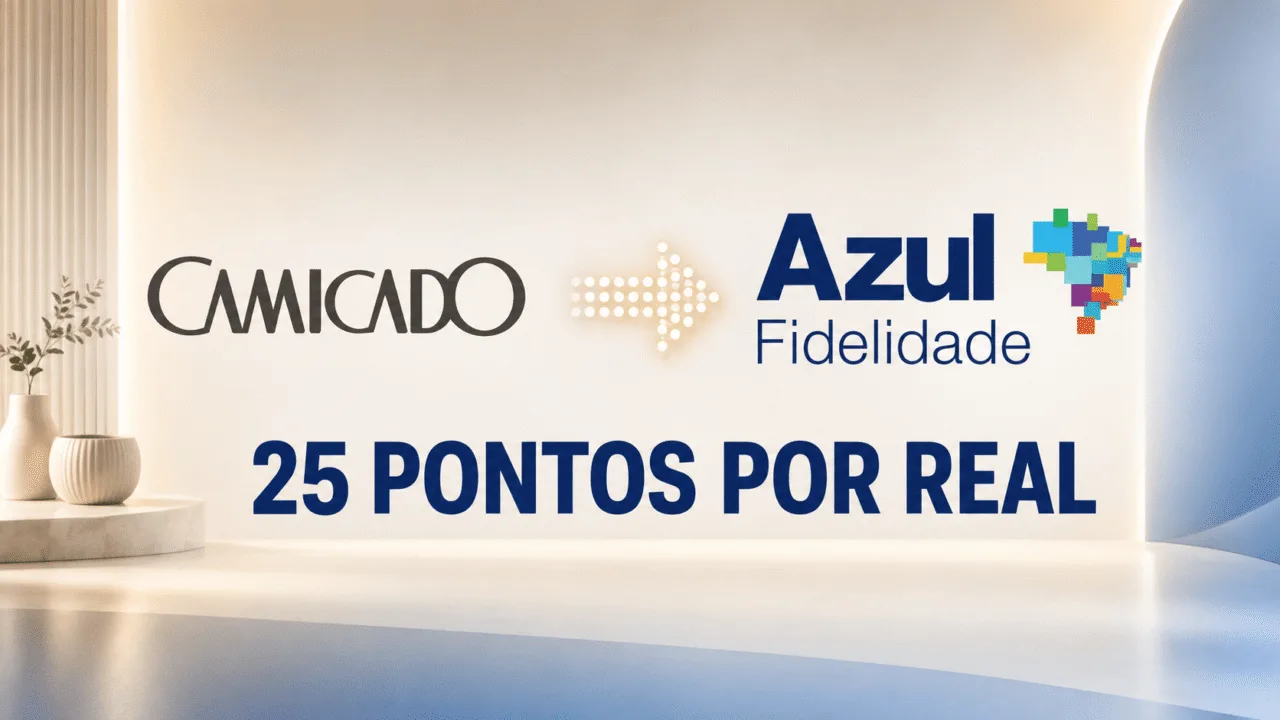 Camicado 25 pontos por real: promoção Azul Fidelidade 5 Camicado 25 pontos por real