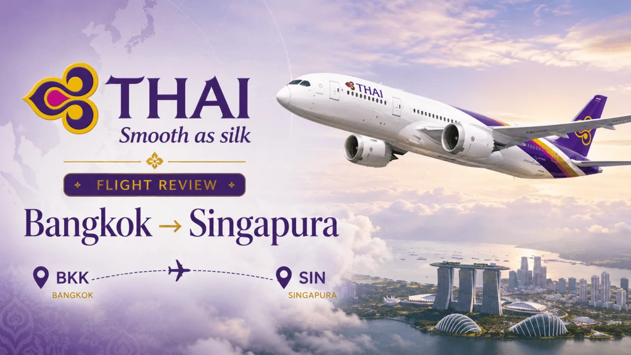 como é voar Thai Airways