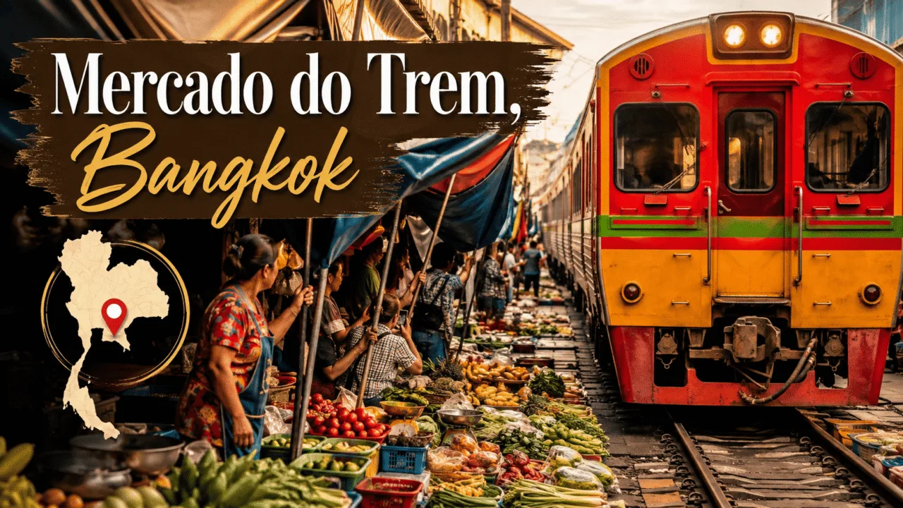 Mercado do Trem em Bangkok: vale a pena? Nossa experiência no Maeklong Railway Market 6 Mercado do Trem em Bangkok