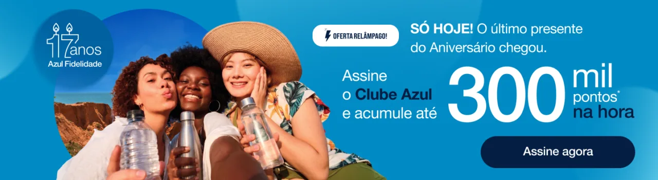 Clube Azul 300 mil pontos Clube Azul 300 mil pontos