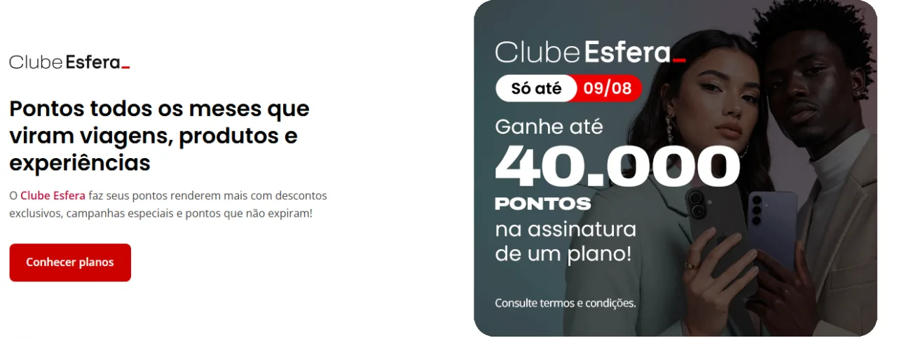 Esfera Clube 200% de bônus,