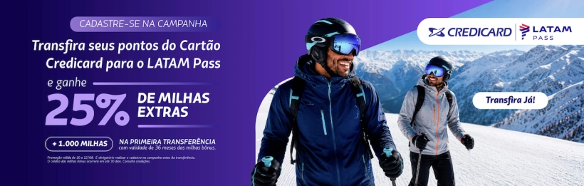 LATAM Pass 25% bônus