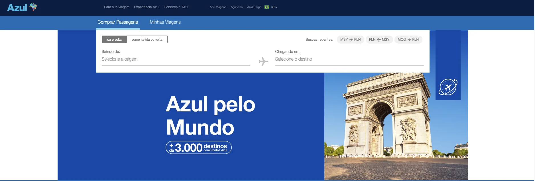 azul pelo mundo