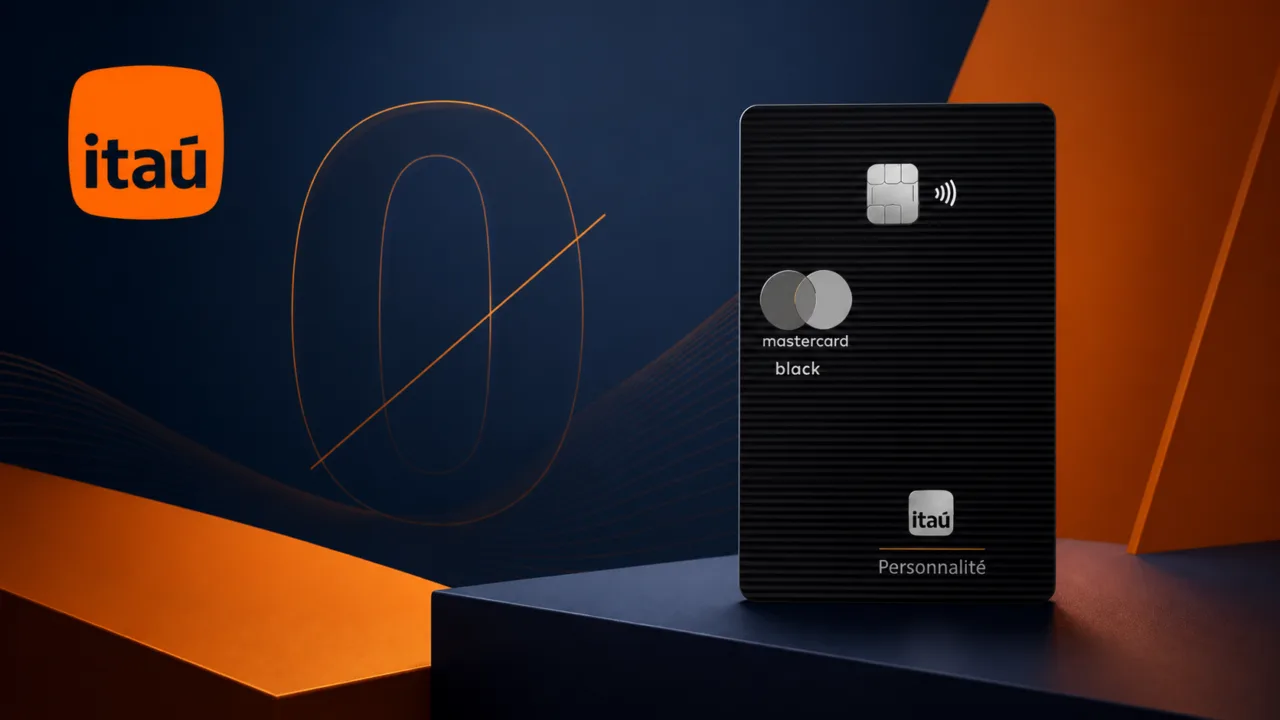 Cartão Itaú Personnalité Mastercard Black sem anuidade