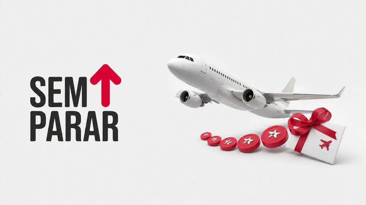 Programa de Pontos Sem Parar Mais com avião e benefícios de viagem