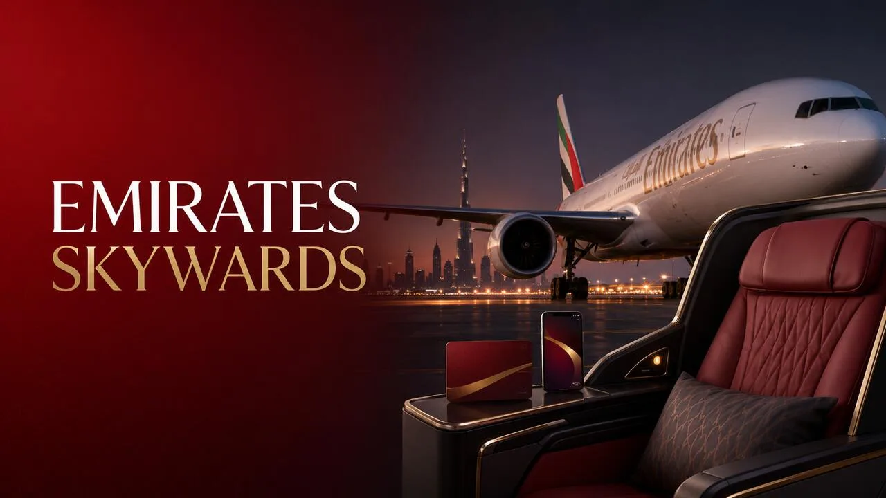 Emirates Skywards: avião, cabine premium e aplicativo de milhas