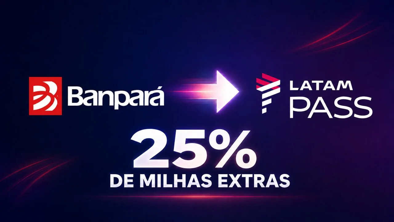 LATAM Pass e Banpará 25% de bônus: transfira pontos e ganhe milhas extras 10 latam pass banpara 25 bonus 1280x720 1