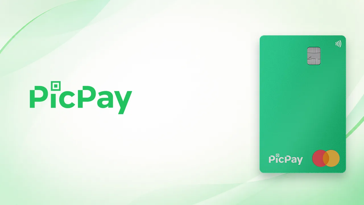 Cartão PicPay Mastercard Gold com logo PicPay
