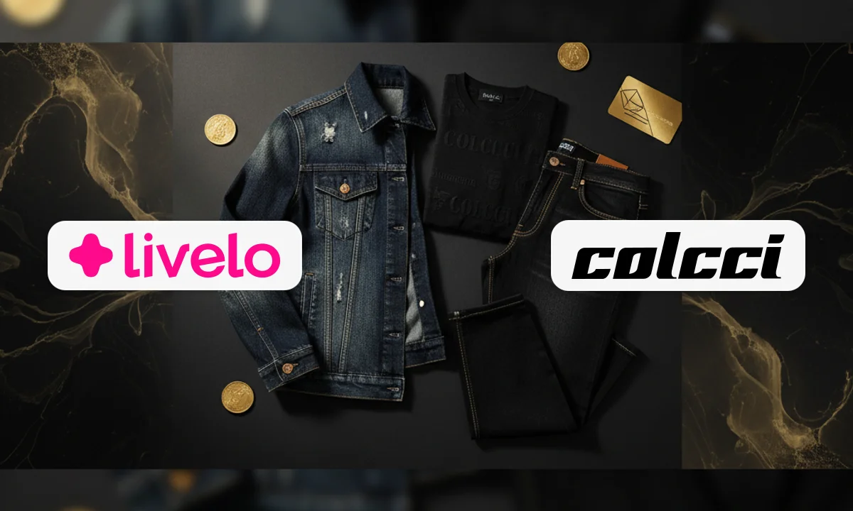 Colcci e Livelo: Ganhe 6 pontos por R$ 1 na Colcci em compras até 30 de setembro!