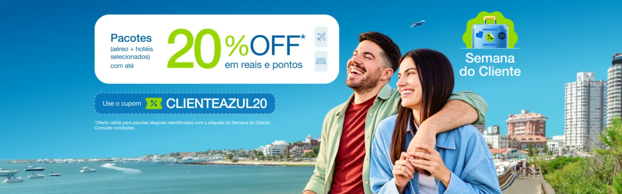 Azul Viagens 20% de desconto Azul Viagens 20% de desconto