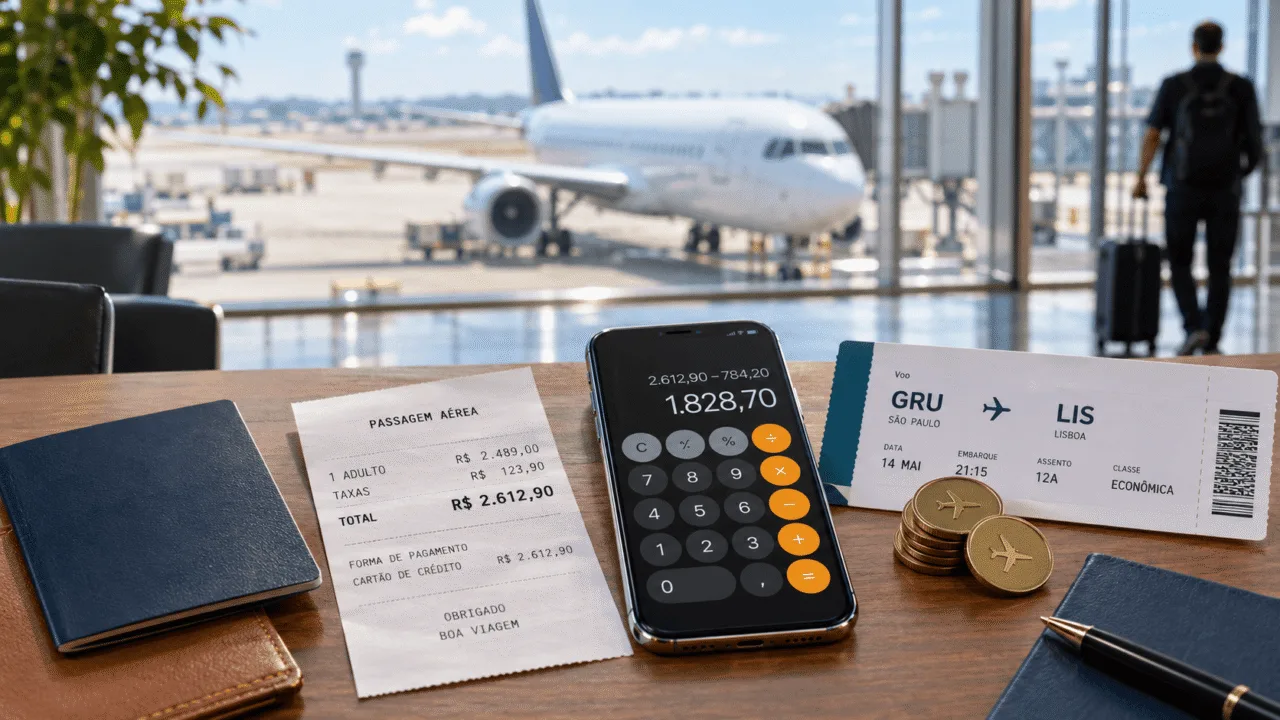 calcular o valor real de uma passagem com milhas