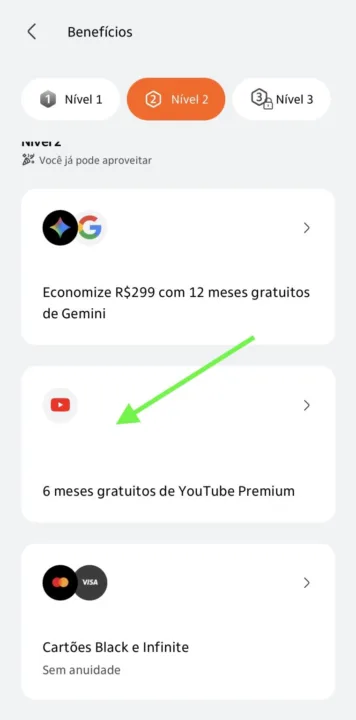 Itaú YouTube Premium