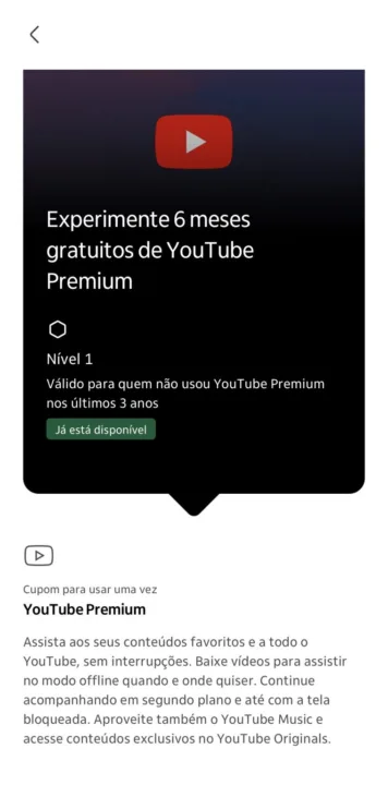 Itaú YouTube Premium