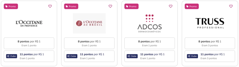 Livelo até 11 pontos por real