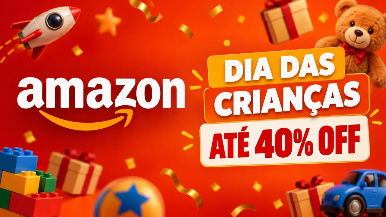 Amazon oferece até 40% de desconto no Dia das Crianças