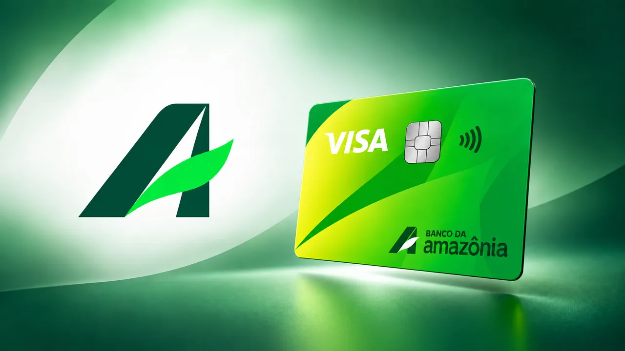 Capa do Cartão Banco da Amazônia Verdinho Visa Internacional