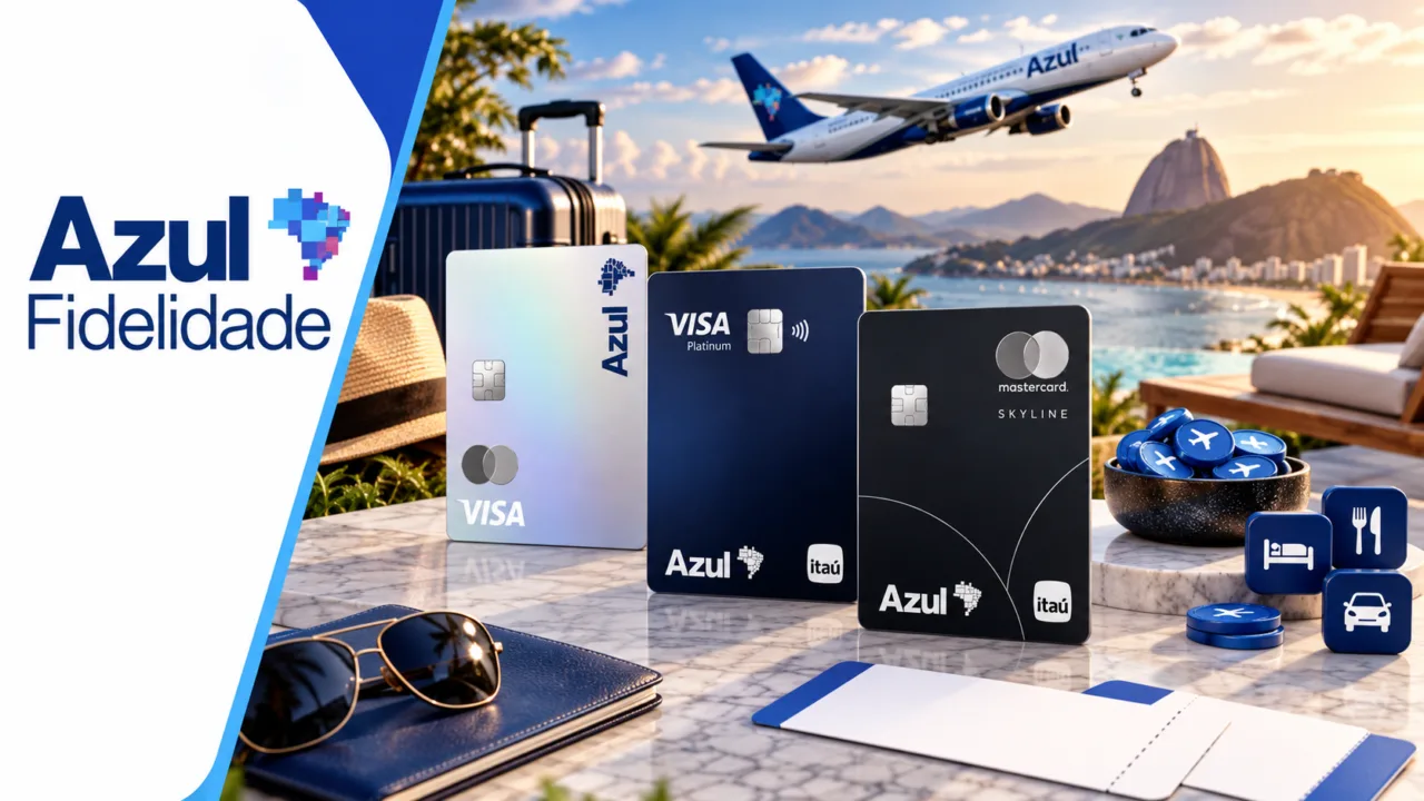Cartões Azul Itaú: Visa Internacional, Visa Platinum e Mastercard Skyline