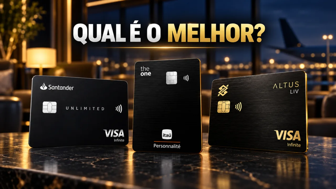 Santander Unlimited, Itaú The One e BB Altus Liv lado a lado