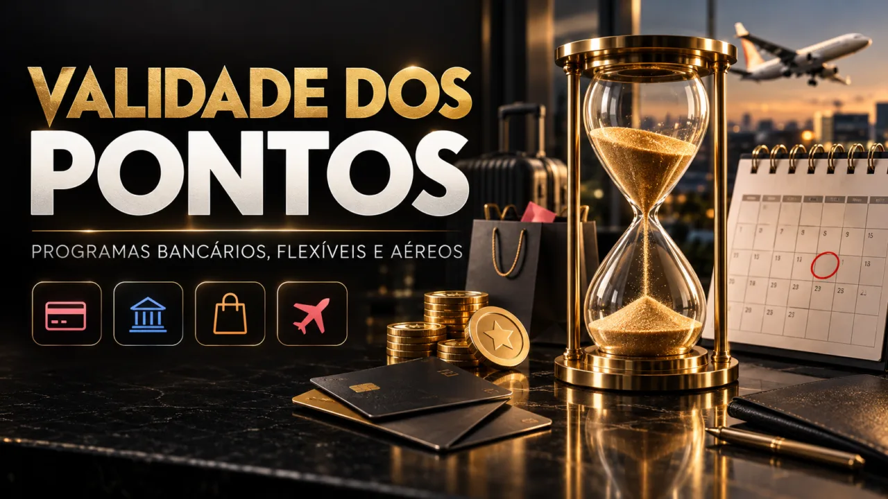 Validade dos pontos em programas bancários, flexíveis e aéreos
