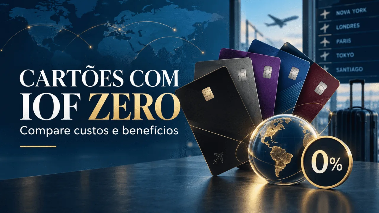 Cartões com IOF zero em 2026: lista completa e comparação 5 Cartões com IOF zero