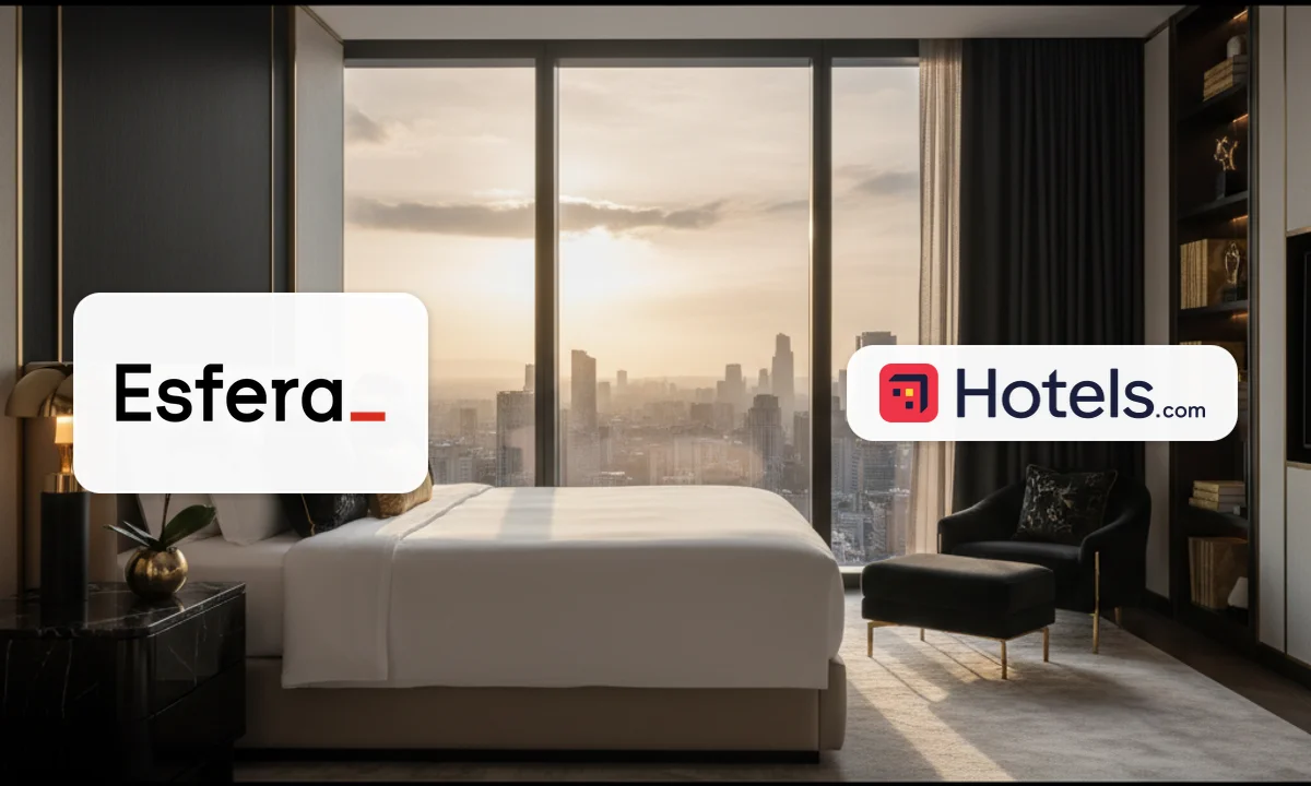 Esfera e Hoteis.com: Ganhe até 5 pontos por real em pontos Hoteiscom!
